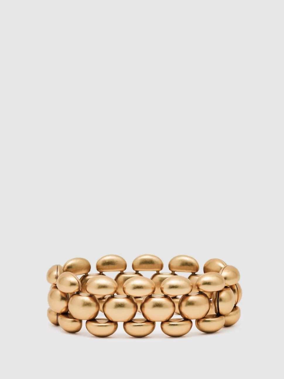 Reiss Gold Darcy Tone Dome Link Bracelet