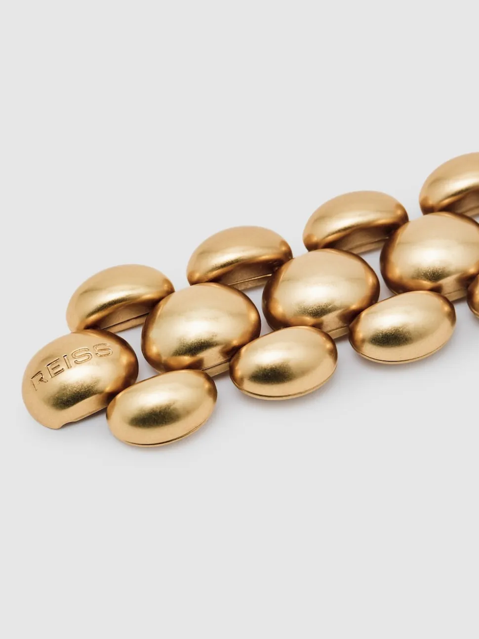 Reiss Gold Darcy Tone Dome Link Bracelet