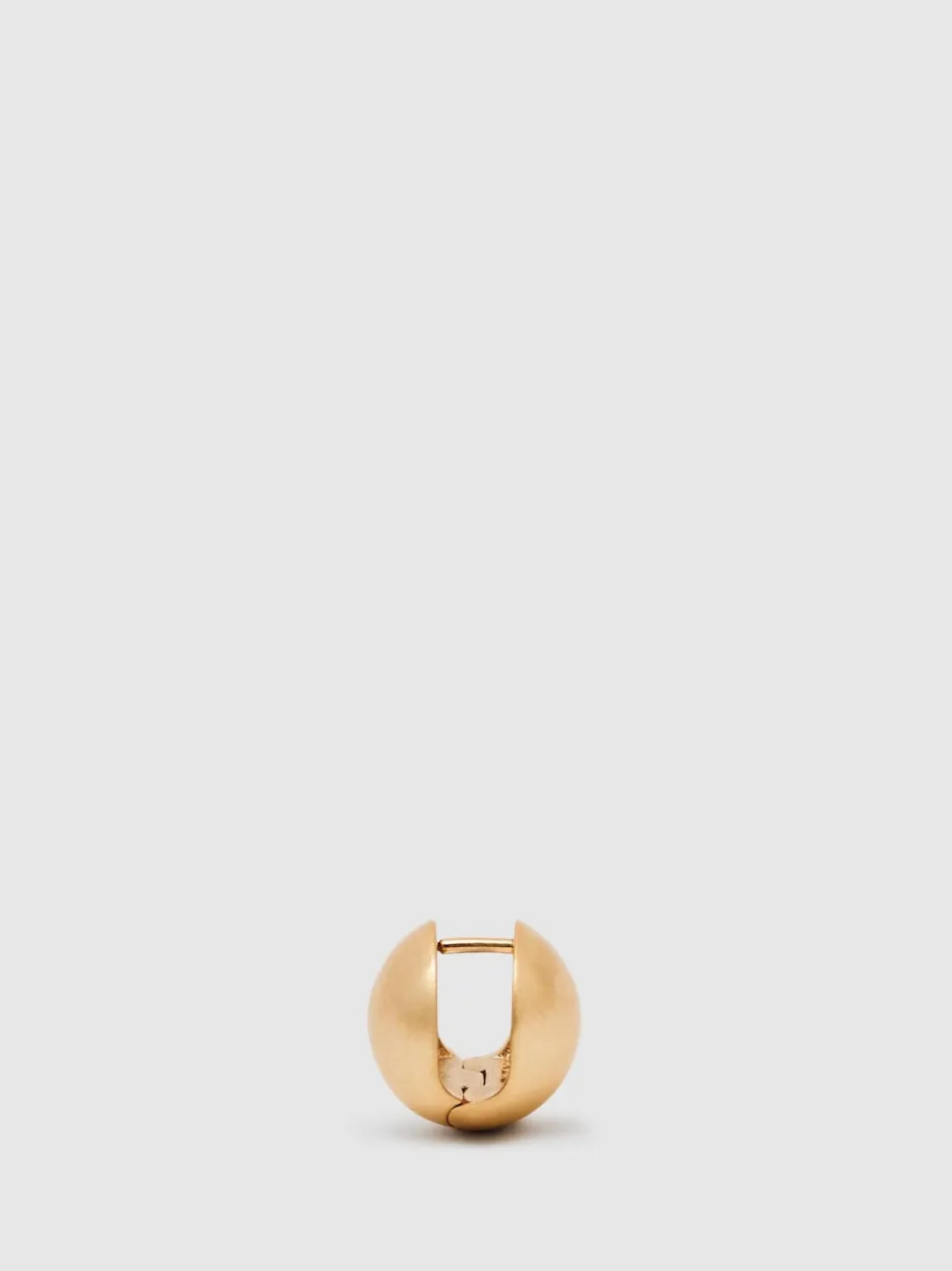 Reiss Gold Pollie Polished Ball Huggie Earrings