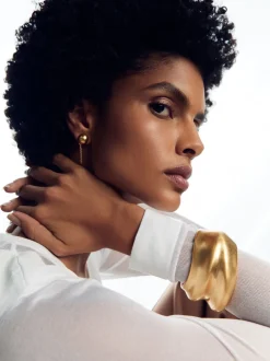 Reiss Gold Tone Sara Sculptural Cuff