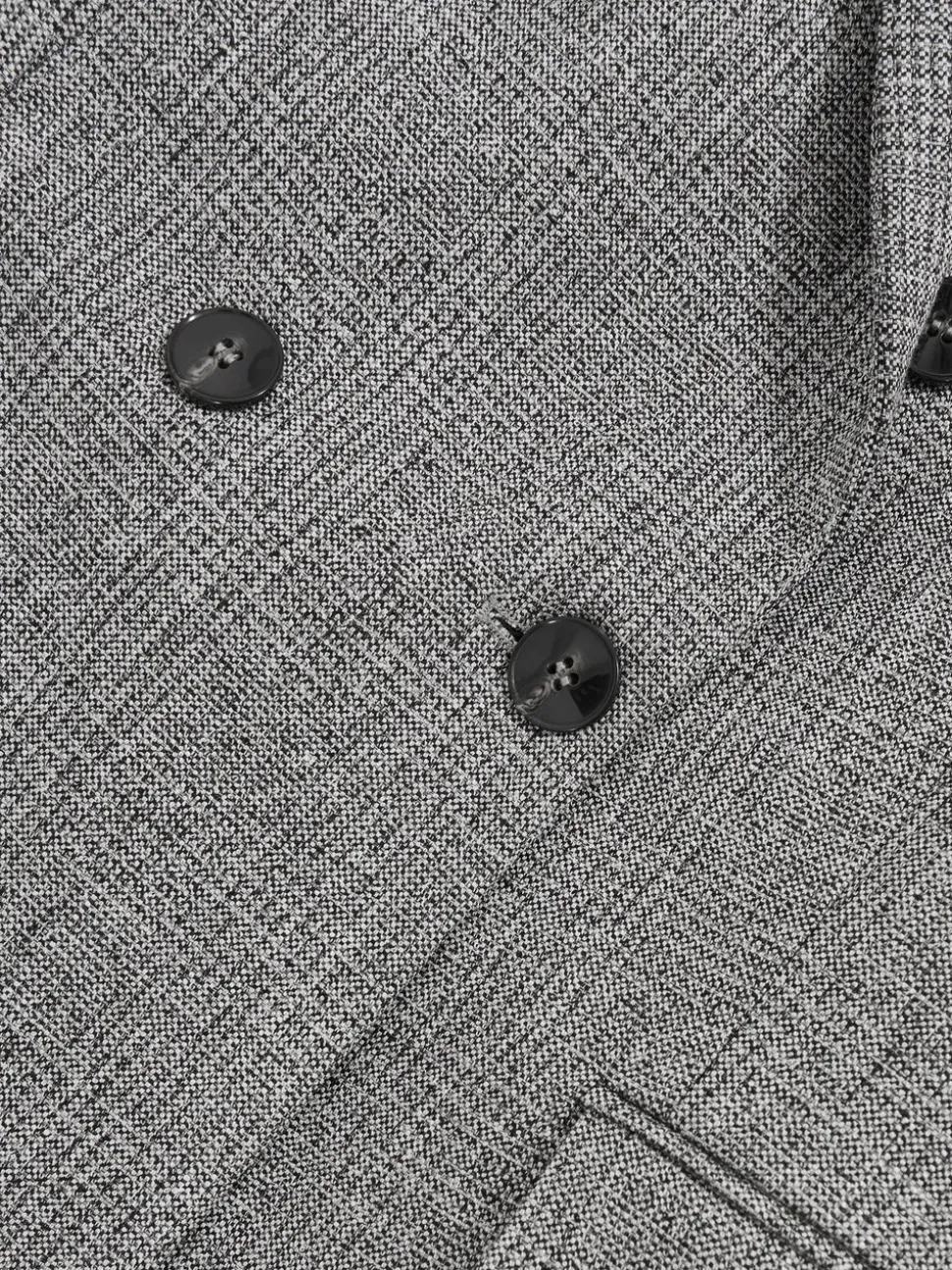 Reiss Grey Darlton Double-Breasted Textured Suit Blazer