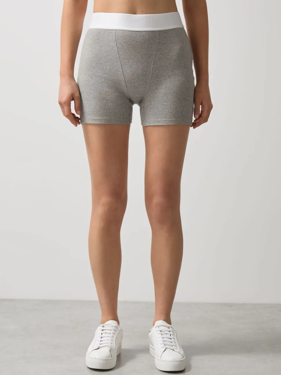 Reiss Grey Melange Sophia McLaren F1 Team Ribbed Boxer Shorts