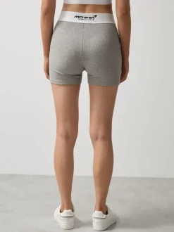 Reiss Grey Melange Sophia McLaren F1 Team Ribbed Boxer Shorts