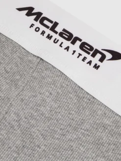 Reiss Grey Melange Sophia McLaren F1 Team Ribbed Boxer Shorts