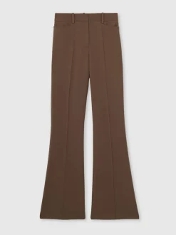Reiss Mink Neutral Gabi Flared Suit Trousers