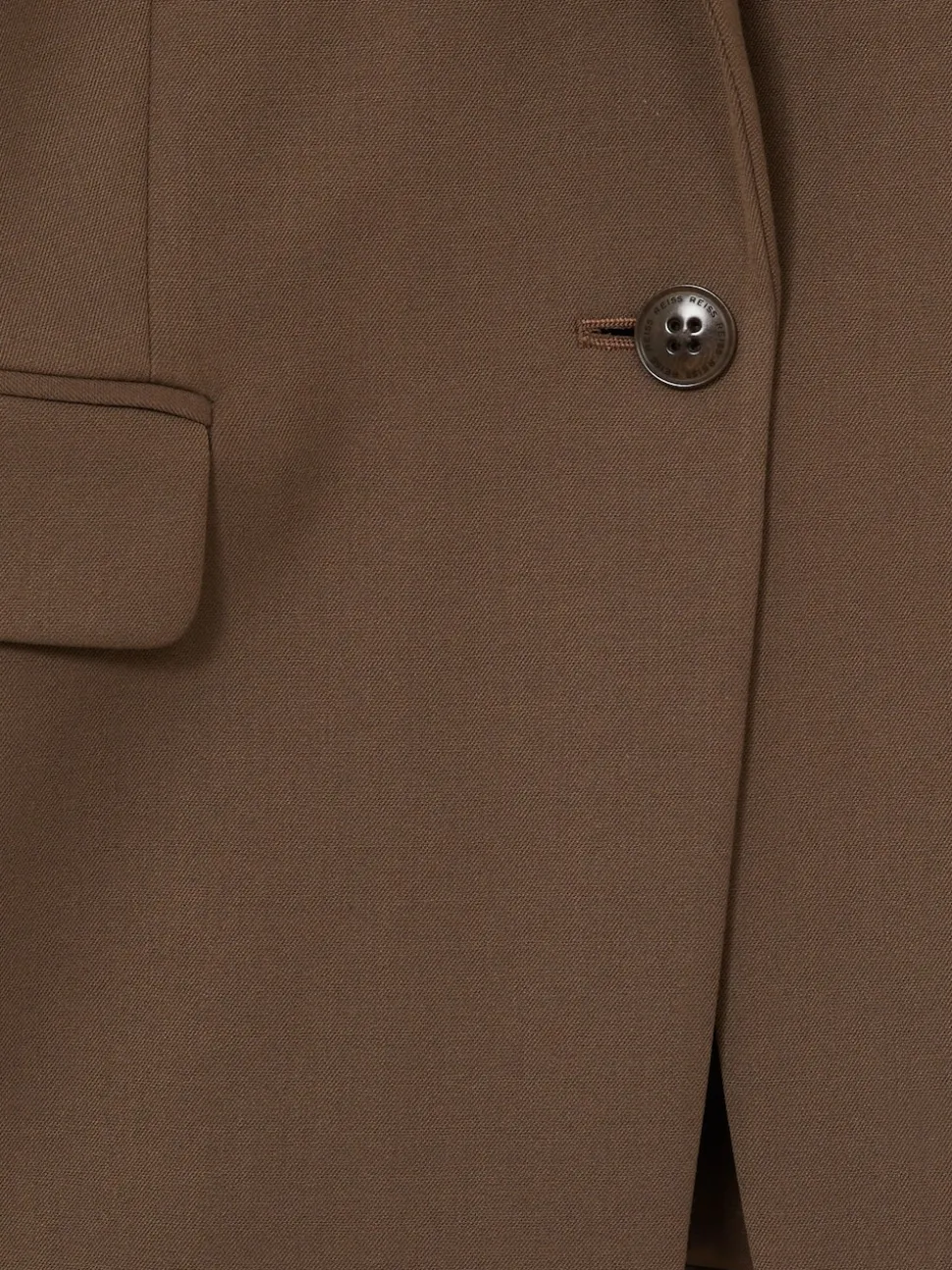 Reiss Mink Neutral Gabi Tailored Single Breasted Suit Blazer