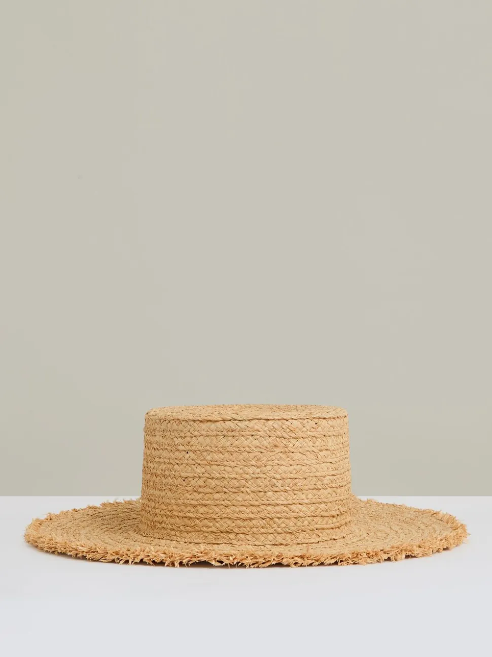 Reiss Natural Freya Straw Boater Hat