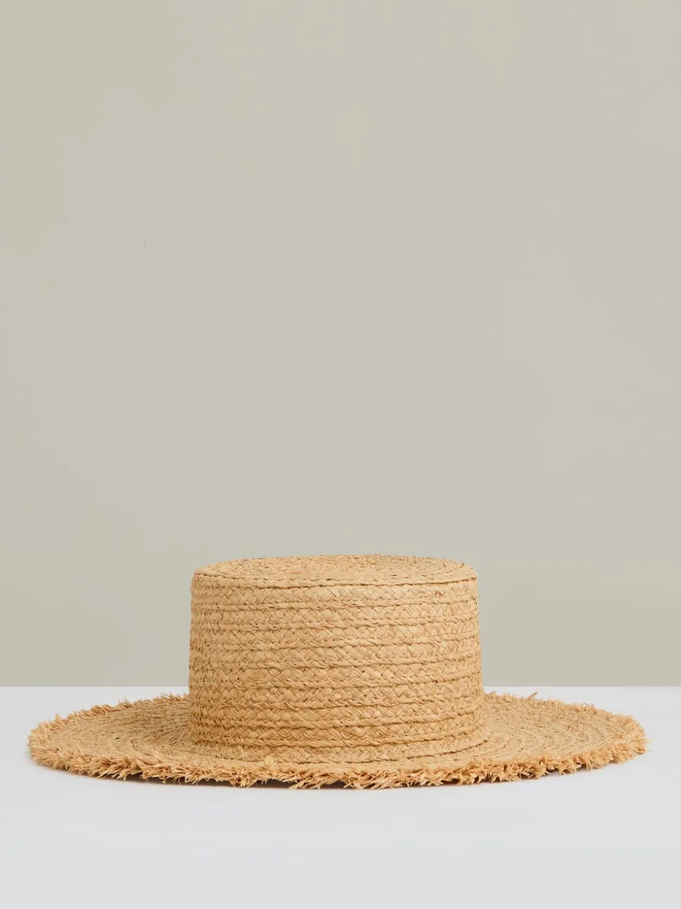 Reiss Natural Freya Straw Boater Hat