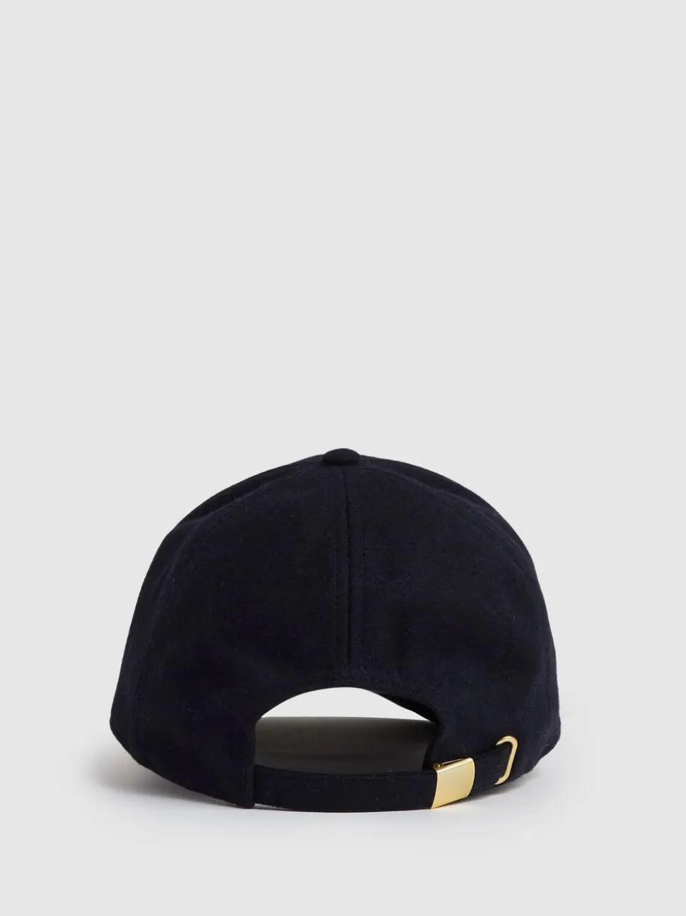 Reiss Navy Fiona Wool-Blend Flannel Baseball Cap