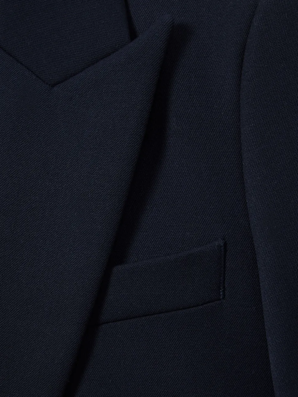 Reiss Navy Gabi Tailored Single Breasted Suit Blazer