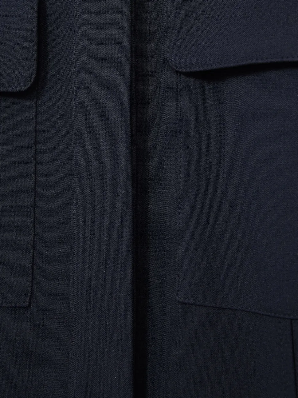 Reiss Navy Kaia Tailored Wide Leg Utility Jumpsuit