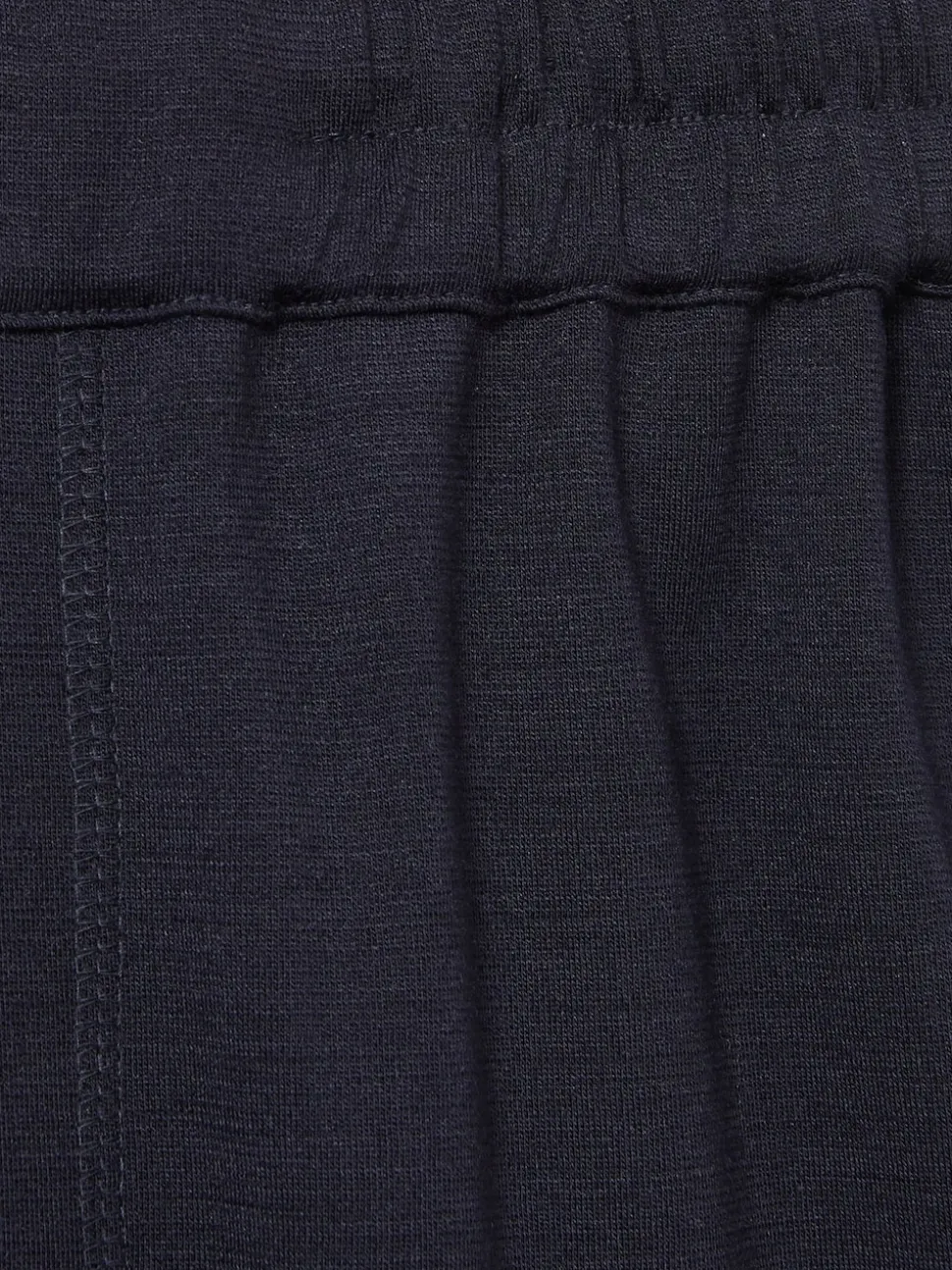 Reiss Navy Nora Wool-Blend Ruched Jersey Midi Skirt