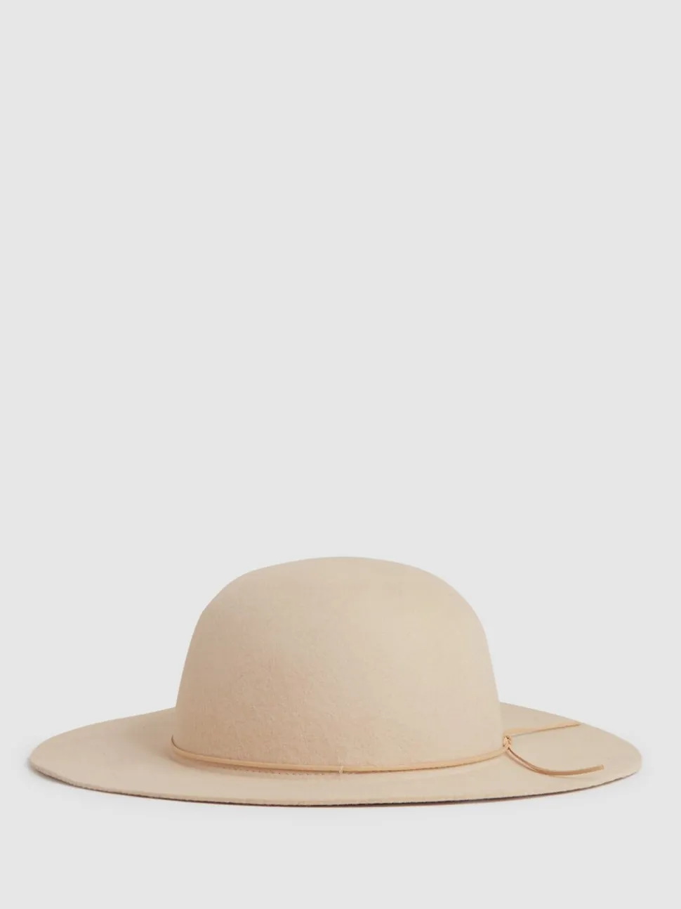 Reiss Neutral Lucy Wool Felted Brim Hat