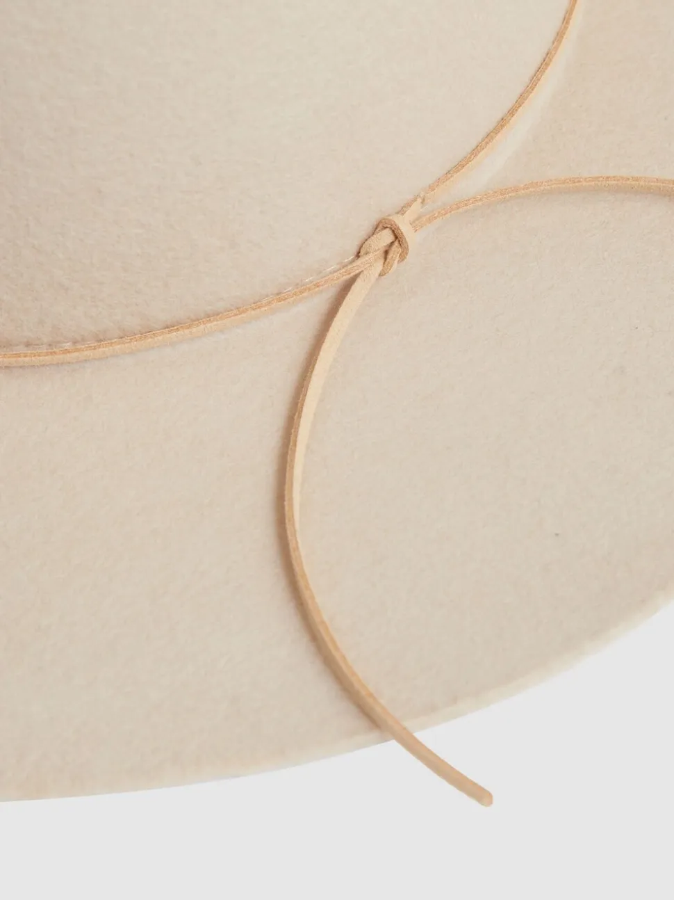 Reiss Neutral Lucy Wool Felted Brim Hat