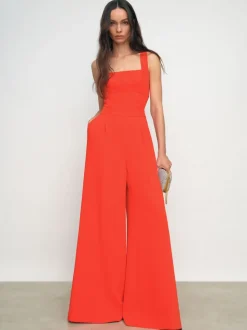 Reiss Orange Dion Wide-Leg Cut-Out Jumpsuit