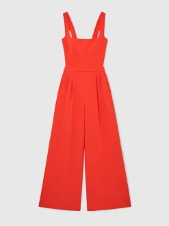 Reiss Orange Dion Wide-Leg Cut-Out Jumpsuit