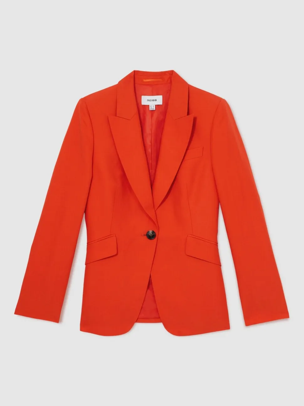 Reiss Orange Raine Single Breasted Suit Jacket With Linen