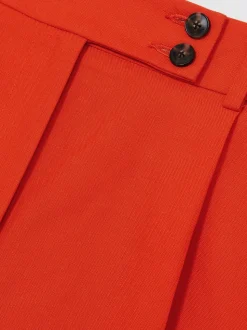 Reiss Orange Raine Tailored Shorts With Linen