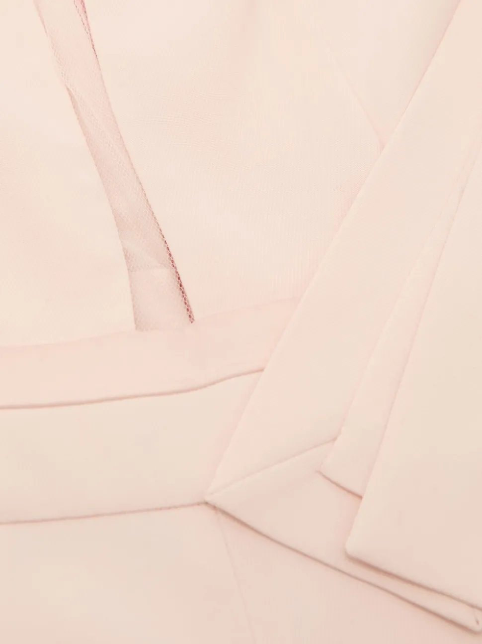 Reiss Pale Pink Evora Plunge-Neck Split-Sleeve Jumpsuit