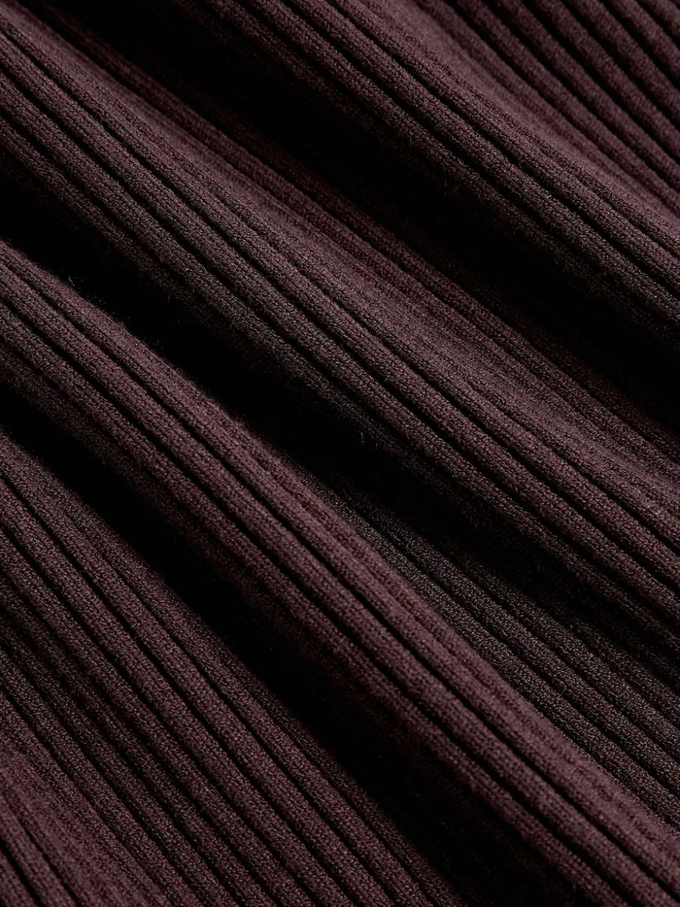 Reiss Plum Lorna Asymmetric Draped Knitted Jumper