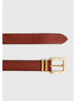 Reiss Tan Brompton Leather Belt