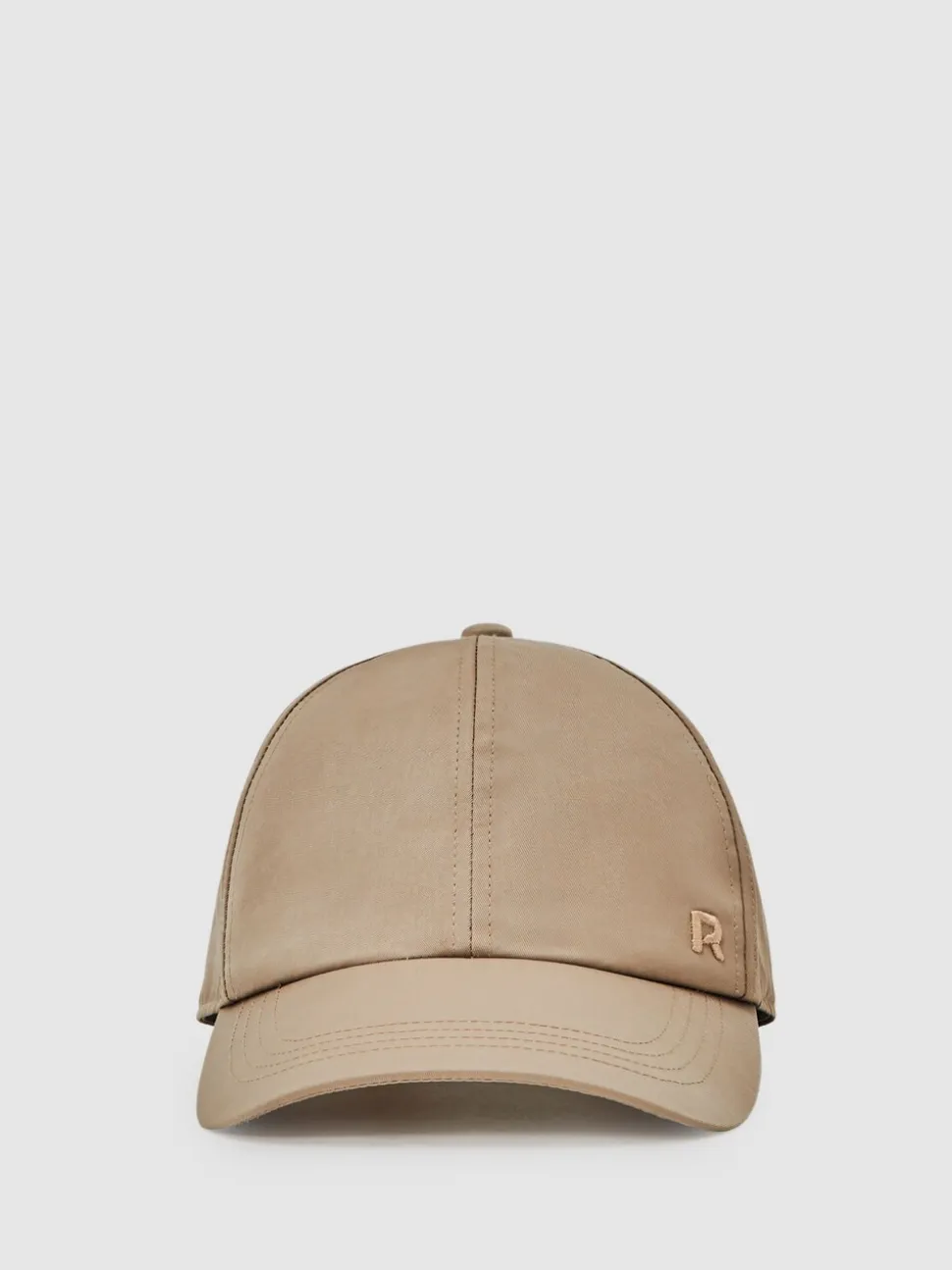 Reiss Taupe Nicole Logo-Embroidered Baseball Cap