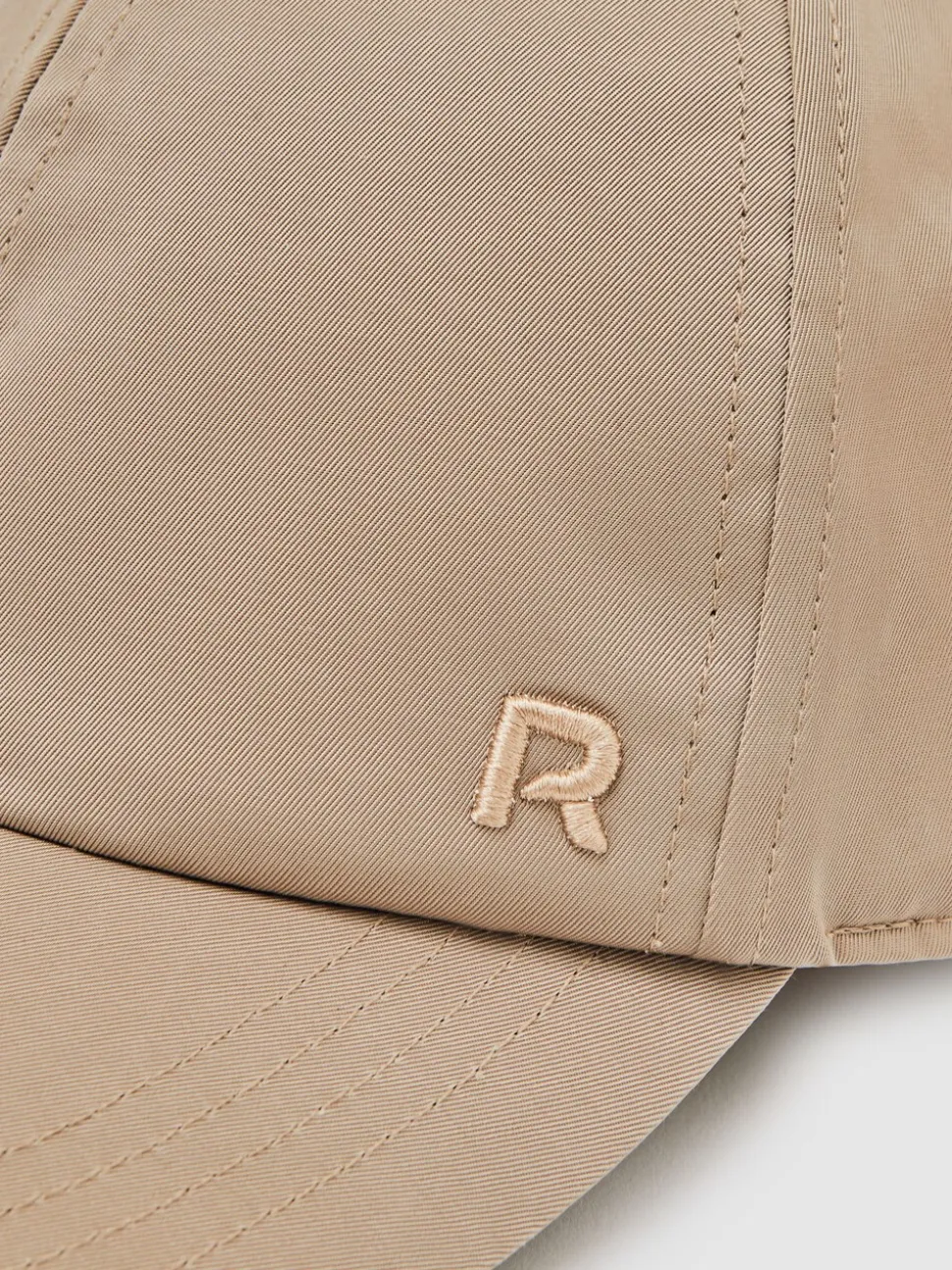 Reiss Taupe Nicole Logo-Embroidered Baseball Cap