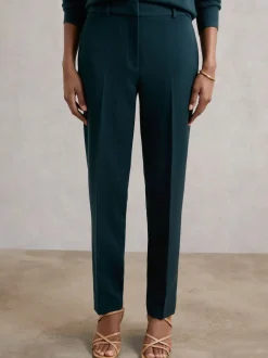 Reiss Teal Gabi Slim-Fit Suit Trousers