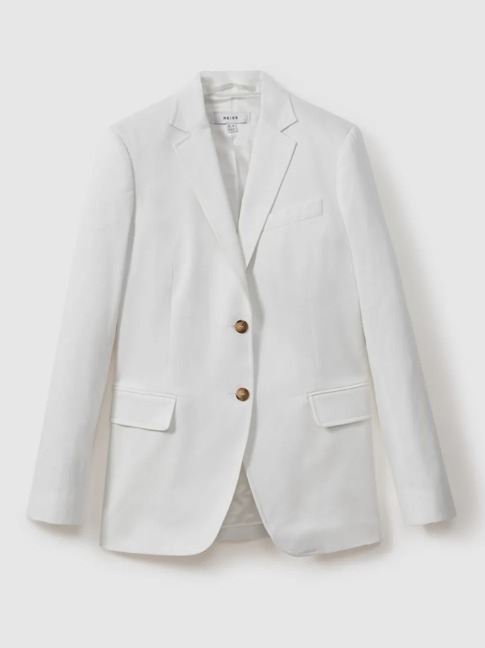 Reiss White Harper Tailored Single Breasted Suit Blazer