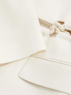 Reiss White Leia Atelier Rope Detail Single Breasted Blazer