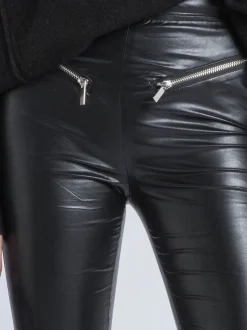 Religion Black Ida Faux Leather Leggings