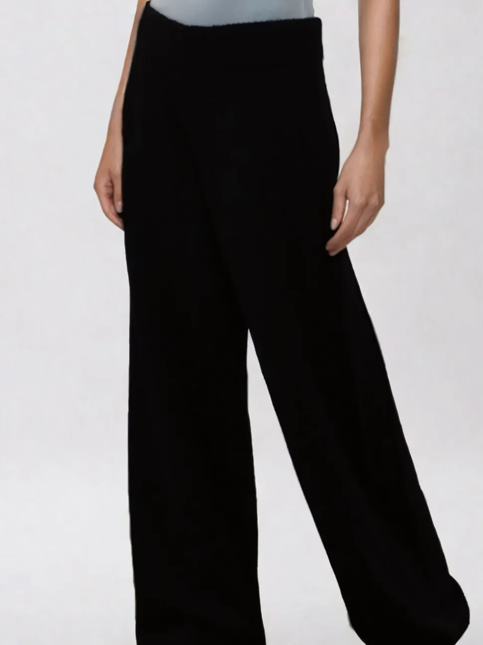Religion Black Rick Slouchy and Soft Knitted Co-ord Lounge Trousers