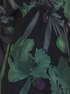 Religion Green Lily Column Bias Cut Maxi Dress In Floral Print
