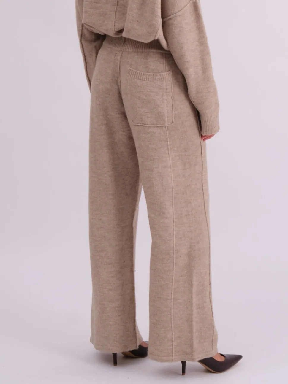 Religion Natural Rick Slouchy and Soft Knitted Co-ord Lounge Trousers