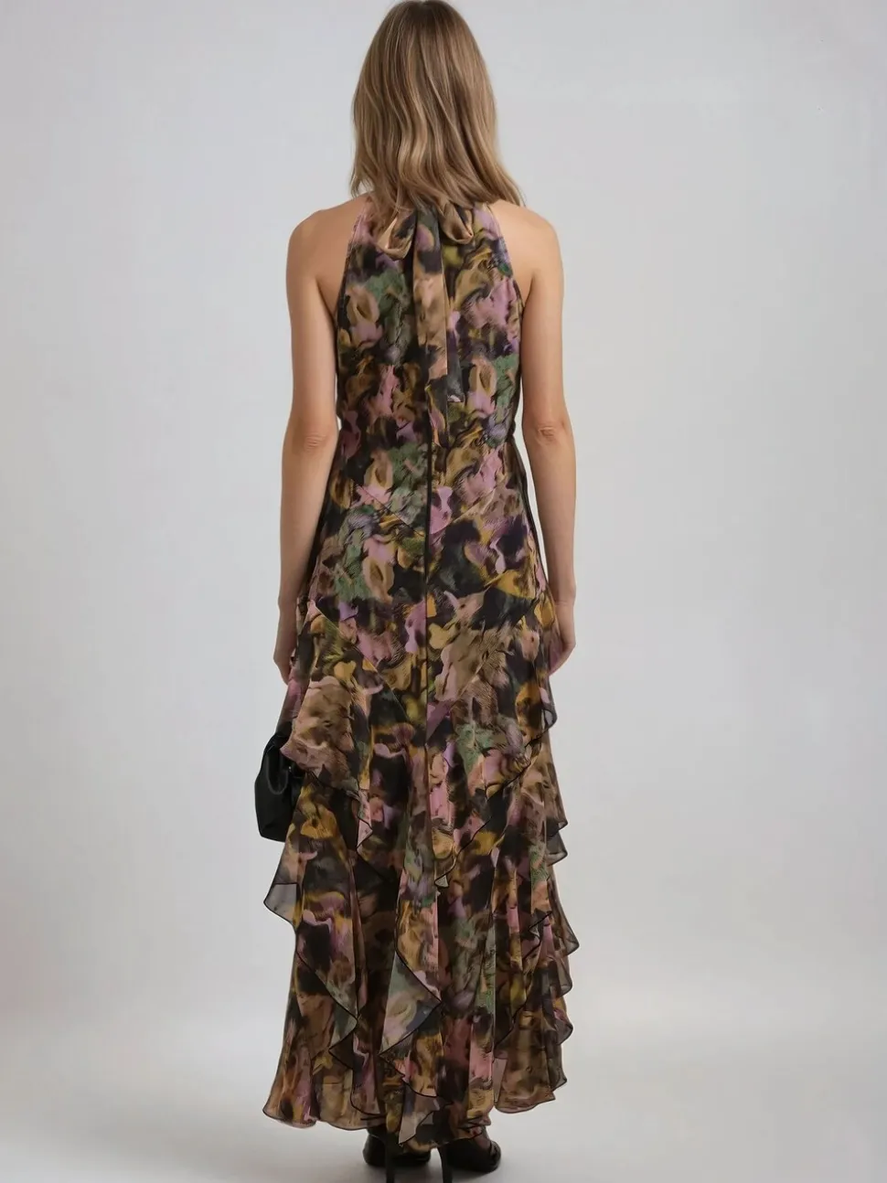 Religion Yellow Taylor Maxi Dress With Full Ruffle Skirt