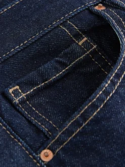 Rinse Blue Boyfriend Turn Up Jeans