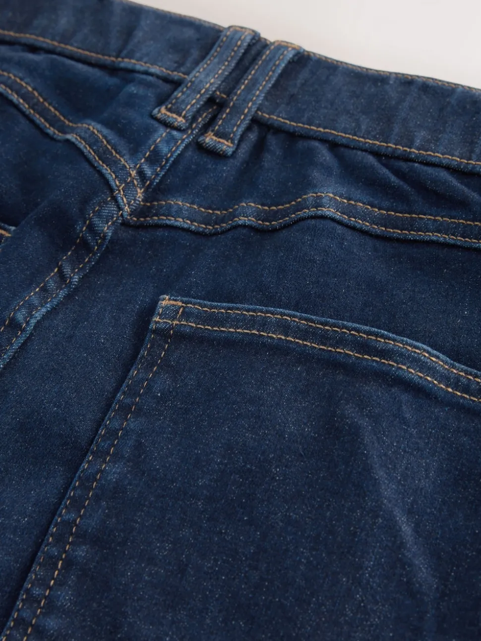 Rinse Blue High Rise FlexiFit Stretch Pull On Wide Leg Jeans