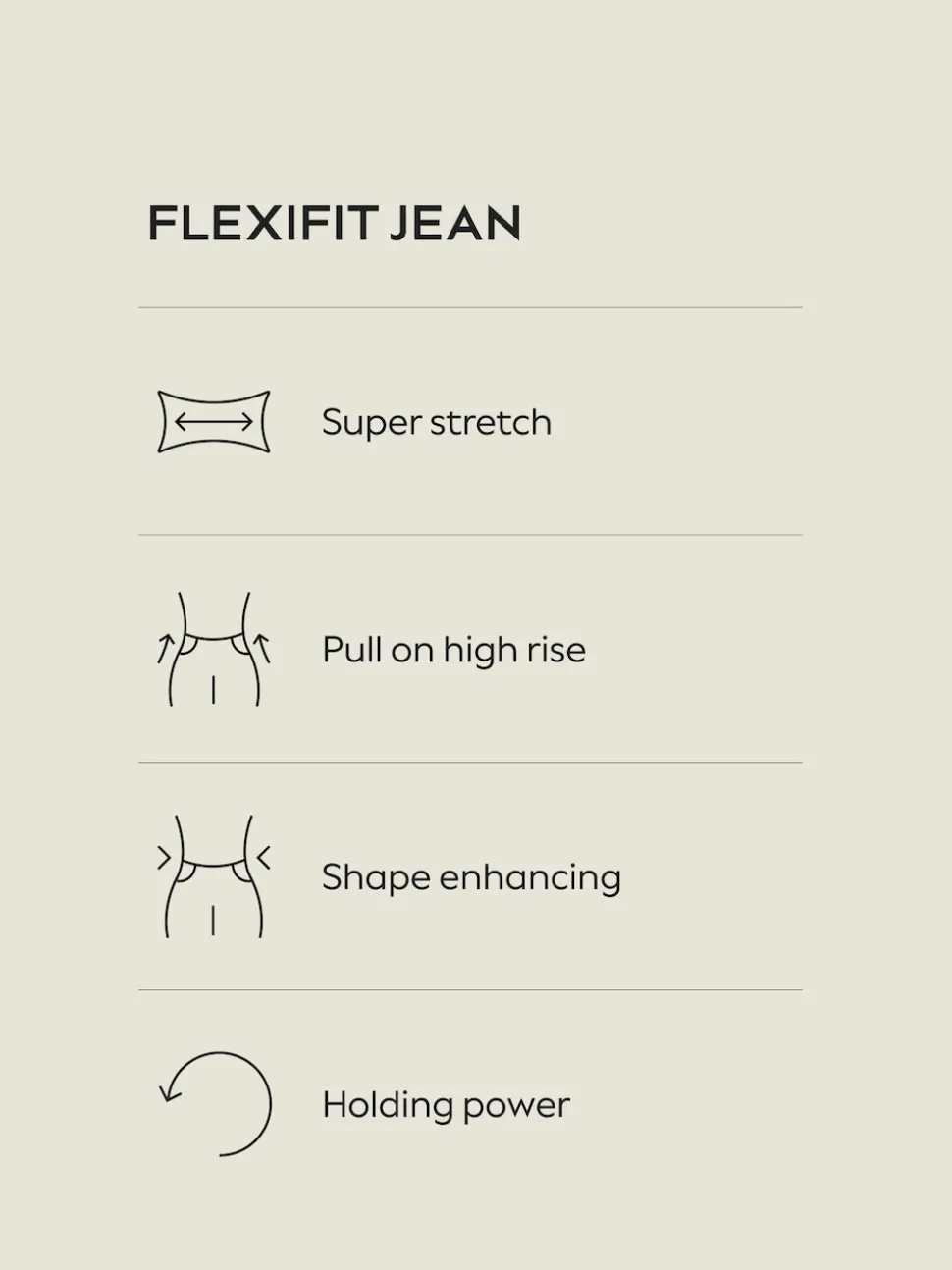 Rinse Blue High Rise FlexiFit Stretch Pull On Wide Leg Jeans
