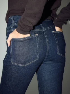Rinse Blue High Rise Stretch Flare Jeans