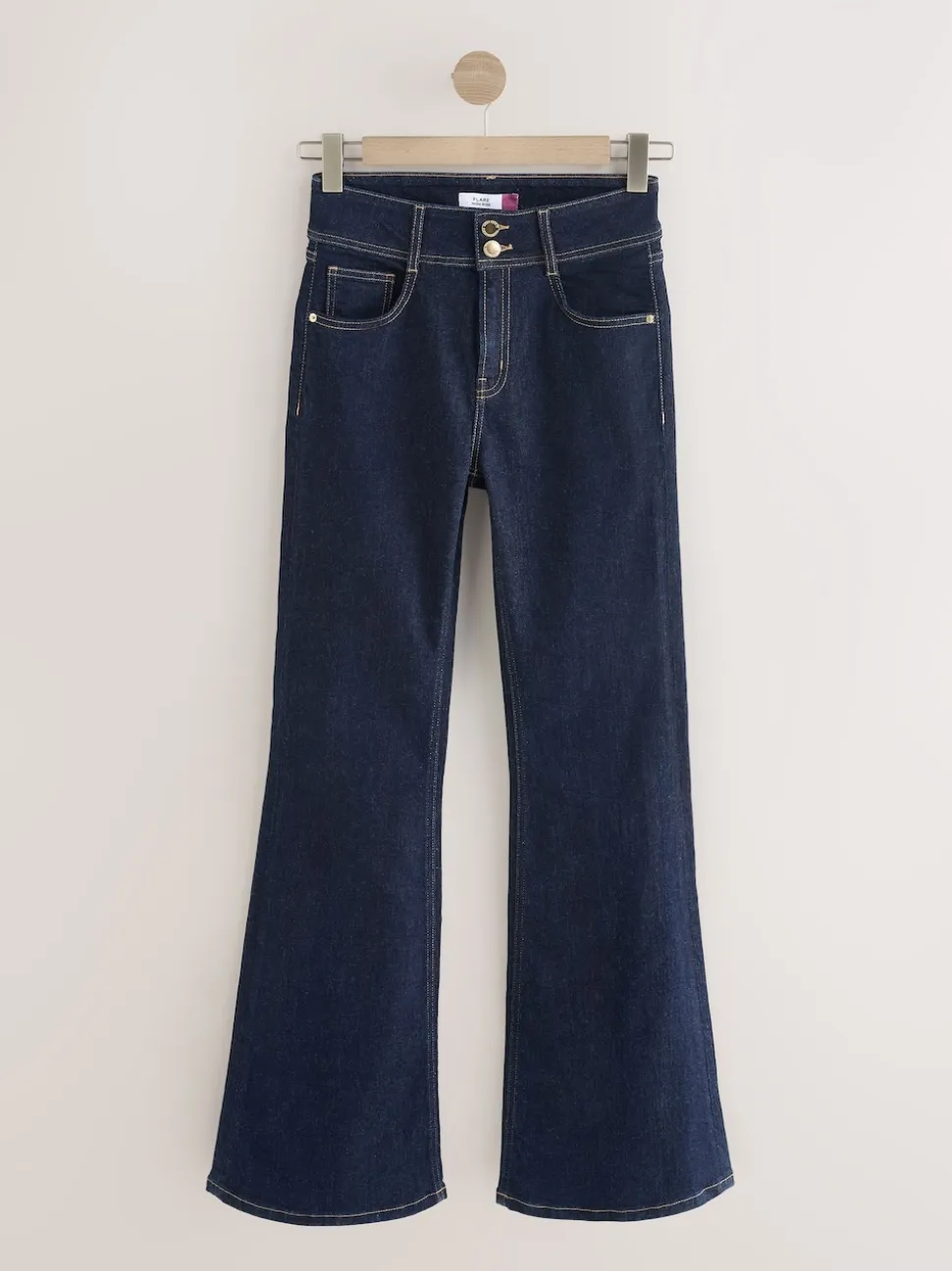 Rinse Blue High Rise Stretch Flare Jeans