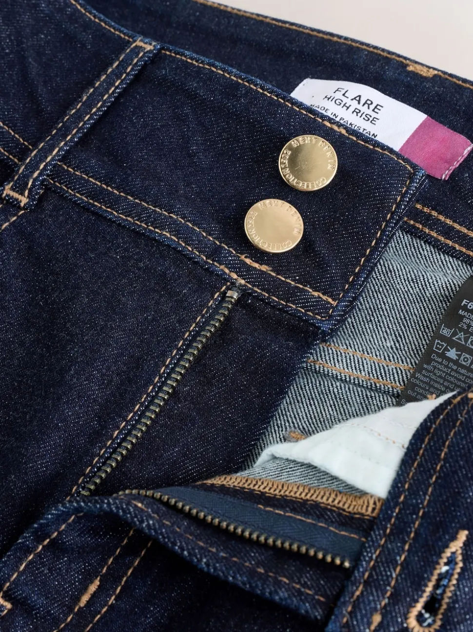 Rinse Blue High Rise Stretch Flare Jeans