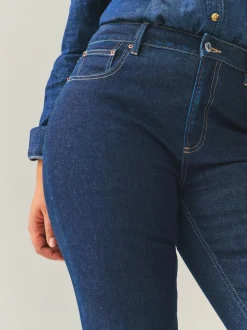 Rinse Blue Hourglass Mid Rise Skinny Jeans