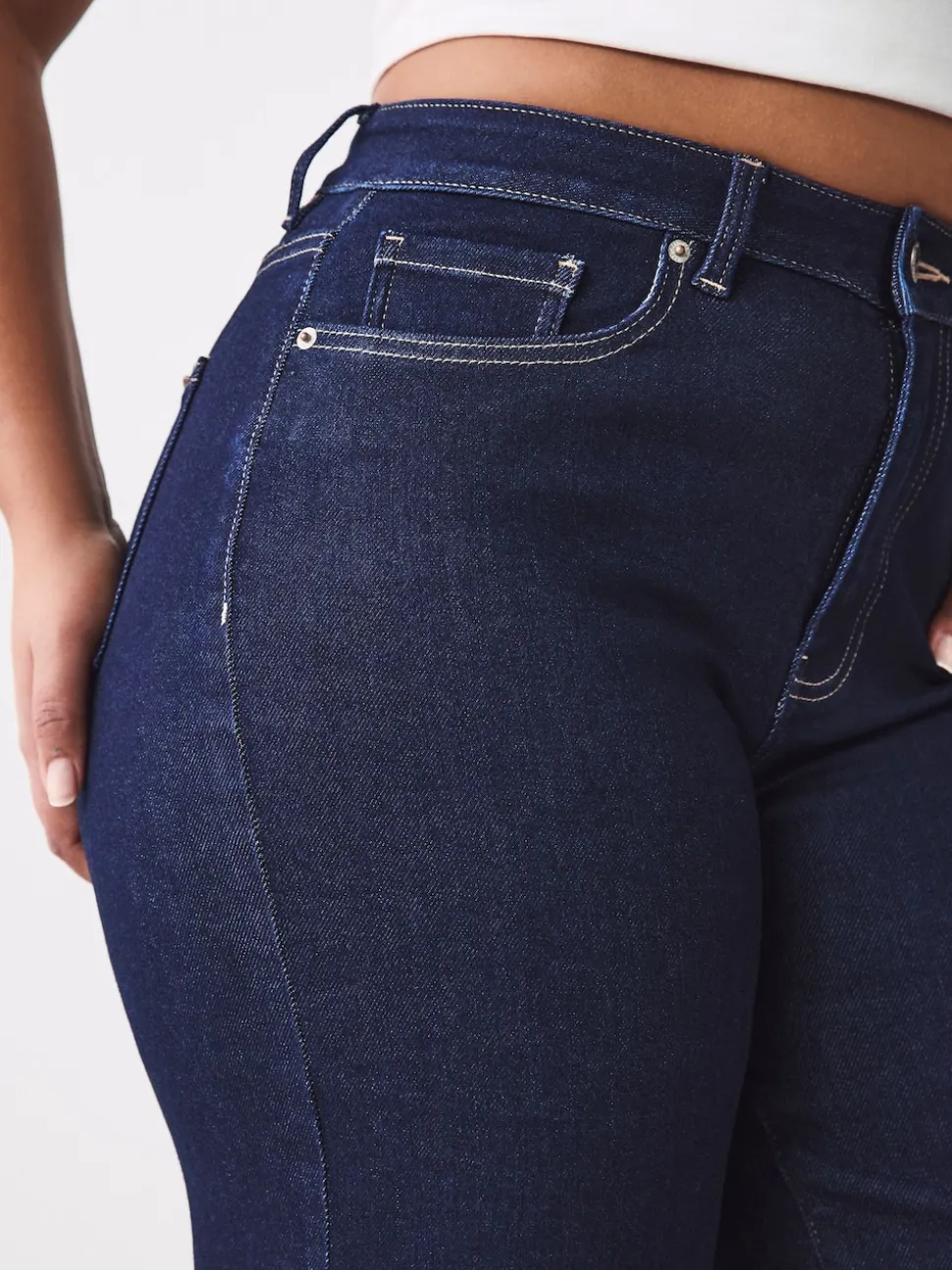 Rinse Blue Hourglass Wide Leg Jeans