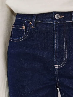 Rinse Blue Mid Rise Stretch Skinny Jeans