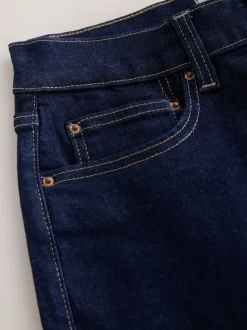 Rinse Blue Mid Rise Stretch Skinny Jeans