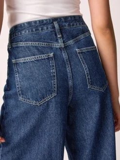 Rinse Blue Palazzo Wide Leg Jeans