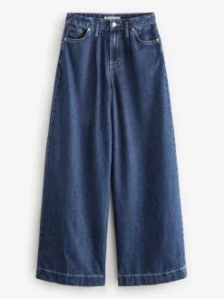 Rinse Blue Palazzo Wide Leg Jeans