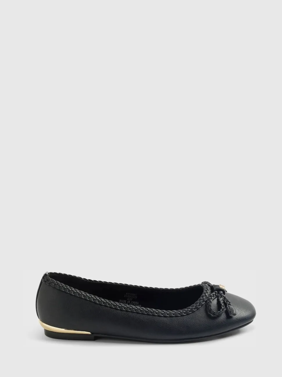 River Island Black Bow Ballet Flats