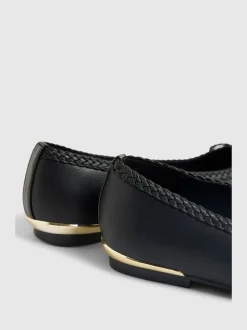 River Island Black Bow Ballet Flats