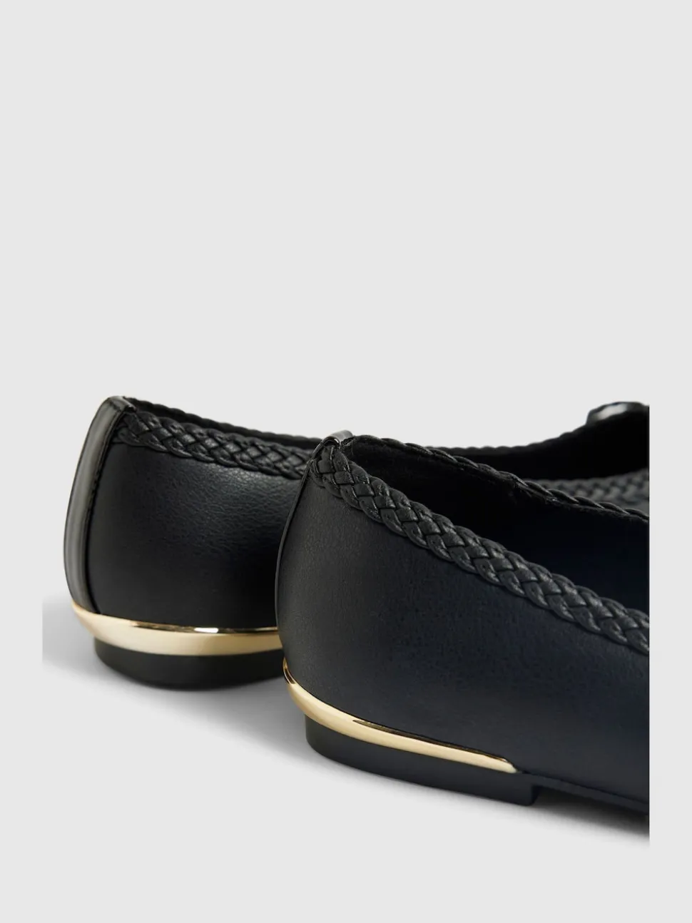 River Island Black Bow Ballet Flats